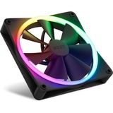 NZXT F140 RGB DUO Twin 140x140x25, Ventilateur de boîtier Noir, 2 pièces, contrôleur RGB inclus