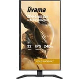 iiyama G-Master Gold Phoenix GB3290QSU-B1 31.5" Moniteur gaming  Noir (Mat), 240 Hz, HDMI, DisplayPort, USB-C, audio, AMD FreeSync