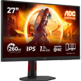 AOC AOC 27G4ZRE 27" Moniteur gaming  Noir, 2x HDMI, DisplayPort, Fast IPS, 240 Hz (OC 260 Hz)