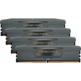 Corsair 64 Go DDR5-6000 (4x 16 Go) Quad-Kit, Mémoire vive Noir, CMK64GX5M4B6000C36, Vengeance, XMP 3.0