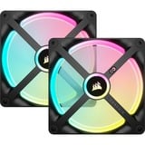 Corsair iCUE LINK QX140 RGB Starter kit ventilateurs de boîtier Noir, 2 pièces, 140 x 140 x 25 mm, PWM