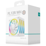 DeepCool FL12R ventilateurs de boîtier RGB  Blanc, 3 pièces, 120 x 120 x 25 mm, PWM