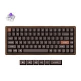 Keychron K2HE All-Wood Special Edition clavier mécanique Bois, Layout US (QWERTY), Gateron Double-Rail Magnetic Nebula, 75%, Gateron Double-Rail Magnetic, OSA PBT double-shot, hot swap, Bluetooth 5.2 | USB-C