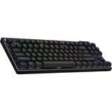 Logitech PRO X TKL, clavier gaming Noir, Layout FR, GX Brown, LED RGB, TKL, PBT double-shot