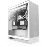 NZXT H7 Flow ( 2024 ) boîtier midi tower Blanc | 2x USB-A | 1x USB-C | Window