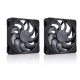 Noctua NF-A12x25 G2 PWM Sx2-PP chromax.black ventilateurs de boîtier Noir, 2 pièces, 120 x 120 x 25 mm
