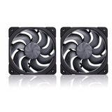 Noctua NF-A12x25 G2 PWM Sx2-PP chromax.black ventilateurs de boîtier Noir, 2 pièces, 120 x 120 x 25 mm