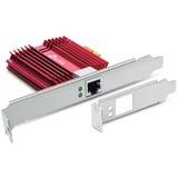 TP-Link TX401 Adaptateur réseau Gigabit PCI Express, Carte réseau Rouge, Interne, Avec fil, PCI Express, Ethernet, 10000 Mbit/s, Rouge