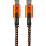 Xtorm Câble PD USB-C Xtreme 100W Orange/Noir, 1,5 mètre