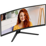 AOC CU34B3E 34" Moniteur UltraWide incurvé Noir, 1x DisplayPort, 1x HDMI, 120 Hz