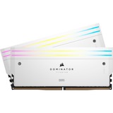 Corsair 48 Go DDR5-7200 Kit, Mémoire vive Blanc, CMP48GX5M2X7200C36W, Dominator Titanium RGB, XMP