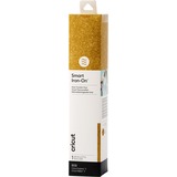 Cricut Smart Iron-On Sheet - Glitter Gold, Matériau d'impression Or, 2.7 m
