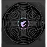 GIGABYTE GP-AE850PM PG5 alimentation modulaire 850 watt Noir, 1x 12VHPWR, 6x PCIe, 80 PLUS Platinum, Conception entièrement modulaire, Ventilateur de 120 mm, Compatible ATX 3.0, Prise EU, 850 W, 100 - 240 V, 50/60 Hz, 12 A, Actif, 125 W