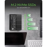 ICY BOX IB-1917M-C32a, Boîtier disque dur Noir, USB 3.2 Gen 2x2 Type-C