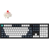 Keychron Q6 Max-M1Z QMK, clavier Noir, Layout BE, Gateron Jupiter Red, RGB leds, Hot-swappable, Bluetooth, 2.4GHz