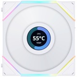 Lian Li UNI FAN TL 120 LCD Reverse Blade ventilateurs de boîtier RGB  Blanc, 3 pièces, 120 x 124 x 28 mm, PWM, contrôleur inclus