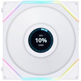 Lian Li UNI FAN TL-LCD120 Reverse White Triple Pack, Ventilateur de boîtier Blanc, 4 broches PWM, contrôleur inclus