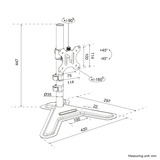 Neomounts DS45-600BL1 Support de moniteur pour un écran 10-32" Noir