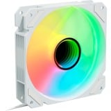 Sharkoon SHARK Mirror RGB PWM, Ventilateur de boîtier Blanc, 4 broches PWM