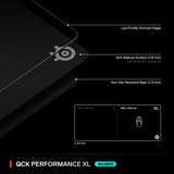 SteelSeries QcK Performance Balance, Tapis de souris gaming Noir, XL
