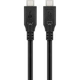goobay USB-C 4.0 > USB-C, Câble Noir, 2 mètres