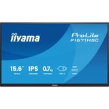 iiyama ProLite P1671HSC-B1 15.6" Moniteur  Noir (Mat), 1x Mini HDMI (Type-C), 2x USB-C, Audio