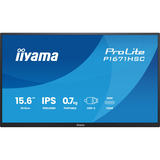 iiyama ProLite P1671HSC-B1 15.6" Moniteur  Noir (Mat), 1x Mini HDMI (Type-C), 2x USB-C, Audio