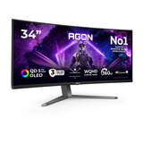 AOC AGON PRO AGP346UCSD 34" Moniteur UltraWide gaming incurvé Noir, 1x DisplayPort, 2x HDMI, 1x USB-C, 3x USB-A, 360 Hz, 2x HDMI, 1x DisplayPort, USB-C, Audio, 360 Hz