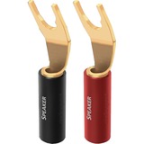 Audioquest SureGrip 100 Multi-Spade Gold, Jack Multicolore, 8 unités