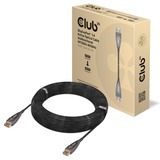 Club 3D DisplayPort 1.4 optique actif unidirectionnel, Câble Noir, 20 mètres, 4K 120Hz, 8K 60Hz