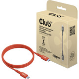 Club 3D USB-C 2.0 > USB-C 2.0 Bi-Directional USB-IF Certified, Câble Orange, 1 mètre, 480 Mb, 240 W (48 V/5 A)
