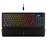 Corsair VANGUARD 96 WIRELESS RGB clavier gaming mécanique Noir, Layout US (QWERTY), Corsair MLX Plasma, 96%, RGB, Keycaps PBT double-shot, ABS single-shot, Hot-swap, RF2.4 / USB / Bluetooth
