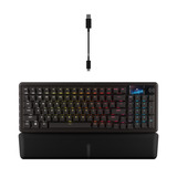 Corsair VANGUARD 96 WIRELESS RGB clavier gaming mécanique Noir, Layout US (QWERTY), Corsair MLX Plasma, 96%, RGB, Keycaps PBT double-shot, ABS single-shot, Hot-swap, RF2.4 / USB / Bluetooth
