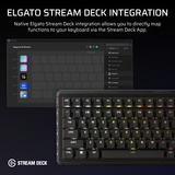 Corsair VANGUARD 96 WIRELESS RGB clavier gaming mécanique Noir, Layout US (QWERTY), Corsair MLX Plasma, 96%, RGB, Keycaps PBT double-shot, ABS single-shot, Hot-swap, RF2.4 / USB / Bluetooth