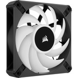 Corsair iCUE AF120 RGB ELITE, Ventilateur de boîtier Noir, 1 pièce, connecteur de ventilateur PWM à 4 broches, En vrac