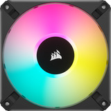 Corsair iCUE AF120 RGB ELITE, Ventilateur de boîtier Noir, 1 pièce, connecteur de ventilateur PWM à 4 broches, En vrac