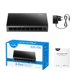 Cudy 8-Port Gigabit Desktop Metal Switch Noir