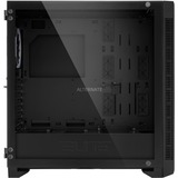 Sharkoon ELITE SHARK CA200G boîtier big tower Noir | 4x USB-A | RGB | Verre Trempé