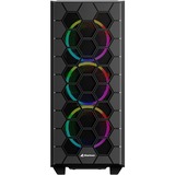 Sharkoon RGB HEX boîtier midi tower Noir | 2x USB-A | 1x USB-C | RGB | Window