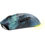 Sharkoon SGM25W, Souris gaming Turquoise/Bleu, 12 000 dpi, LED RGB