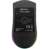 Sharkoon SGM25W, Souris gaming Turquoise/Bleu, 12 000 dpi, LED RGB