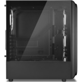 Sharkoon TK5M RGB boîtier midi tower Noir | 3x USB-A | Window