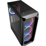 Sharkoon TK5M RGB boîtier midi tower Noir | 3x USB-A | Window