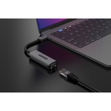 Sitecom USB-C > Ethernet 1 Gigabit, Adaptateur Gris, 0,15 mètres