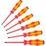 Wera 167 i/6 Jeu de tournevis Kraftform Plus Série 100 Rouge/Jaune, 6 pièces