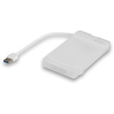 i-tec MySafe USB 3.0 Easy, Boîtier disque dur Blanc/transparent