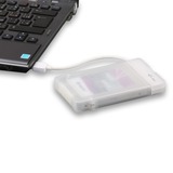 i-tec MySafe USB 3.0 Easy, Boîtier disque dur Blanc/transparent