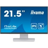 iiyama ProLite T2252MSC-W2 21" Moniteur tactile  Blanc, Touch, HDMI, DisplayPort, Audio, USB 3.0