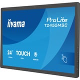 iiyama ProLite T2455MSC-B2 23.8" Moniteur tactile Noir, 1x DisplayPort, 1x HDMI, 2x USB-A, 120 Hz, Webcam