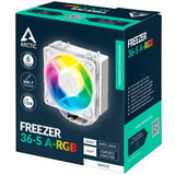 ARCTIC Freezer 36-S A-RGB White Refroidisseur CPU Blanc, Refroidisseur d'air, 12 cm, 600 tr/min, 3000 tr/min, Blanc